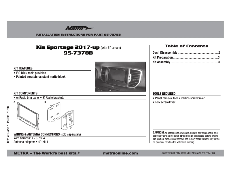 Image de la première page du manuel de l'appareil 95-7378B
