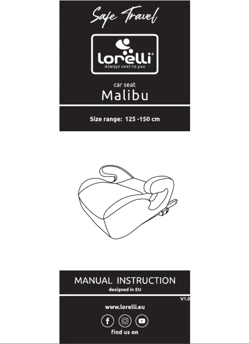 Page 1 of the manual User Manual Lorelli Malibu