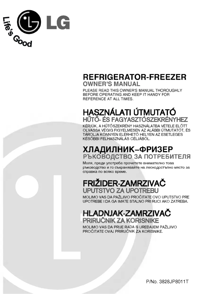 Page 1 de la notice Manuel utilisateur LG GN-292SC