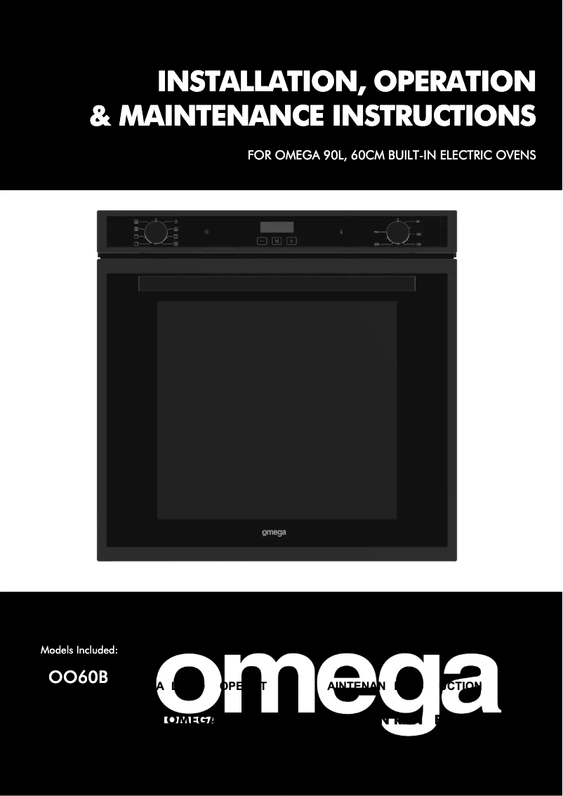 Page n°1 - Manuel utilisateur Omega OO60B