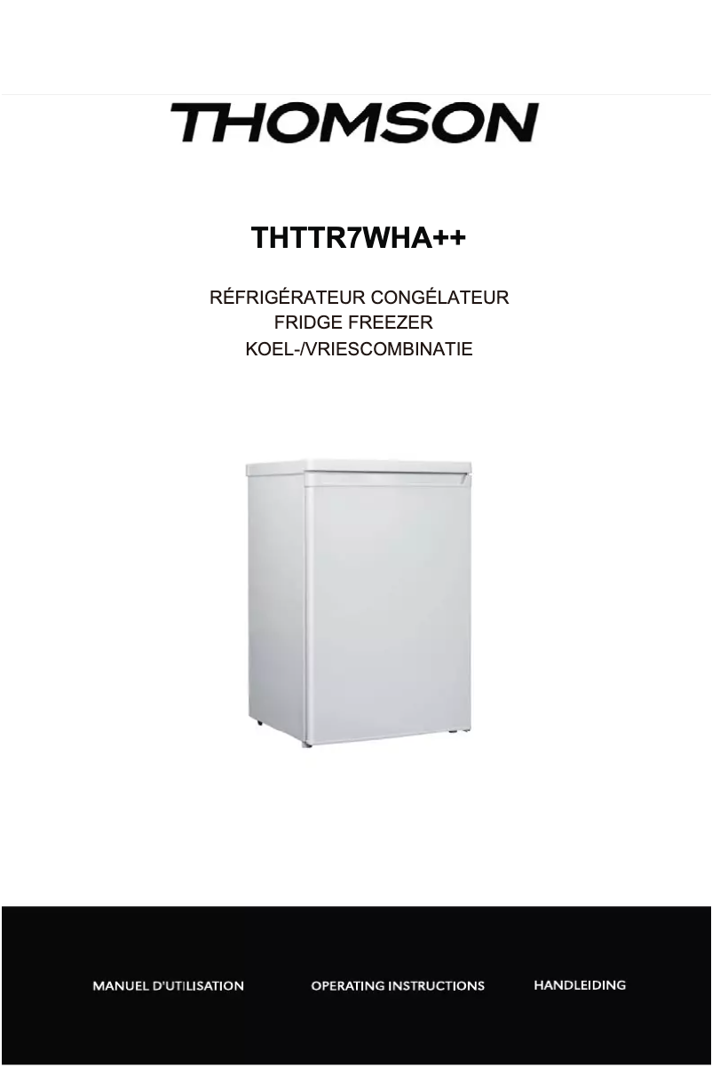Image de la première page du manuel de l'appareil TH-TTR7WHA++