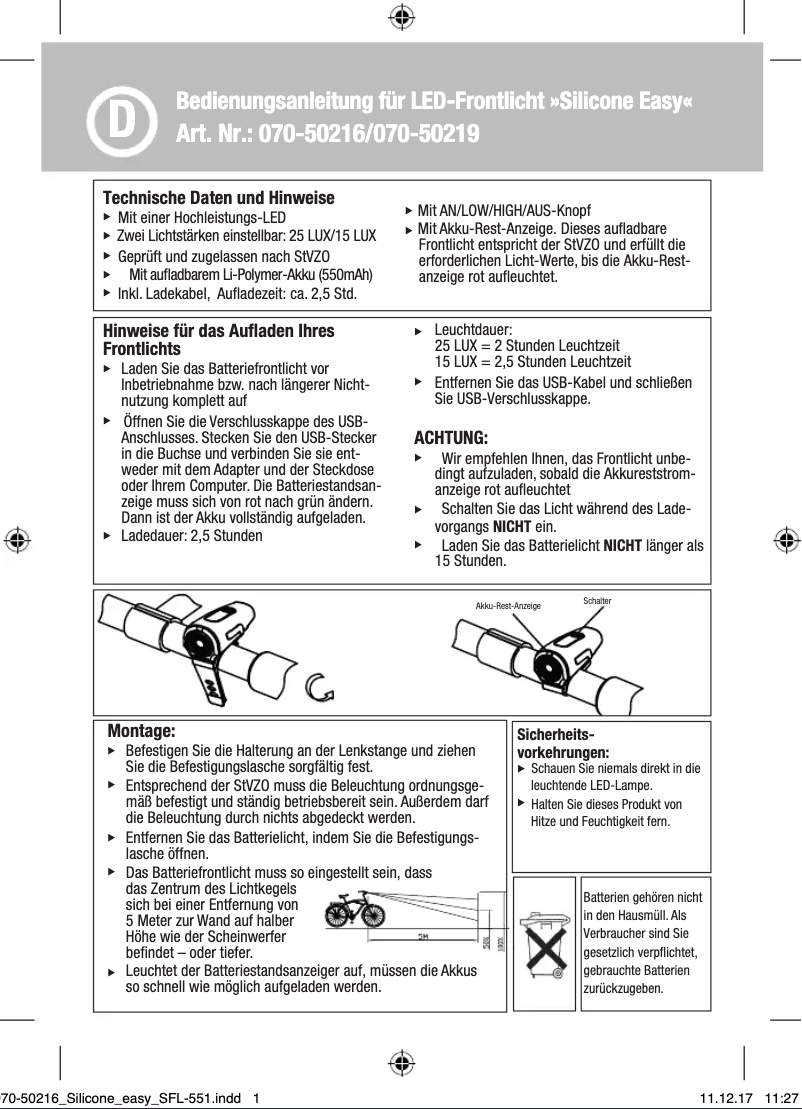 Page 1 de la notice Manuel utilisateur Fuxon Silicone easy