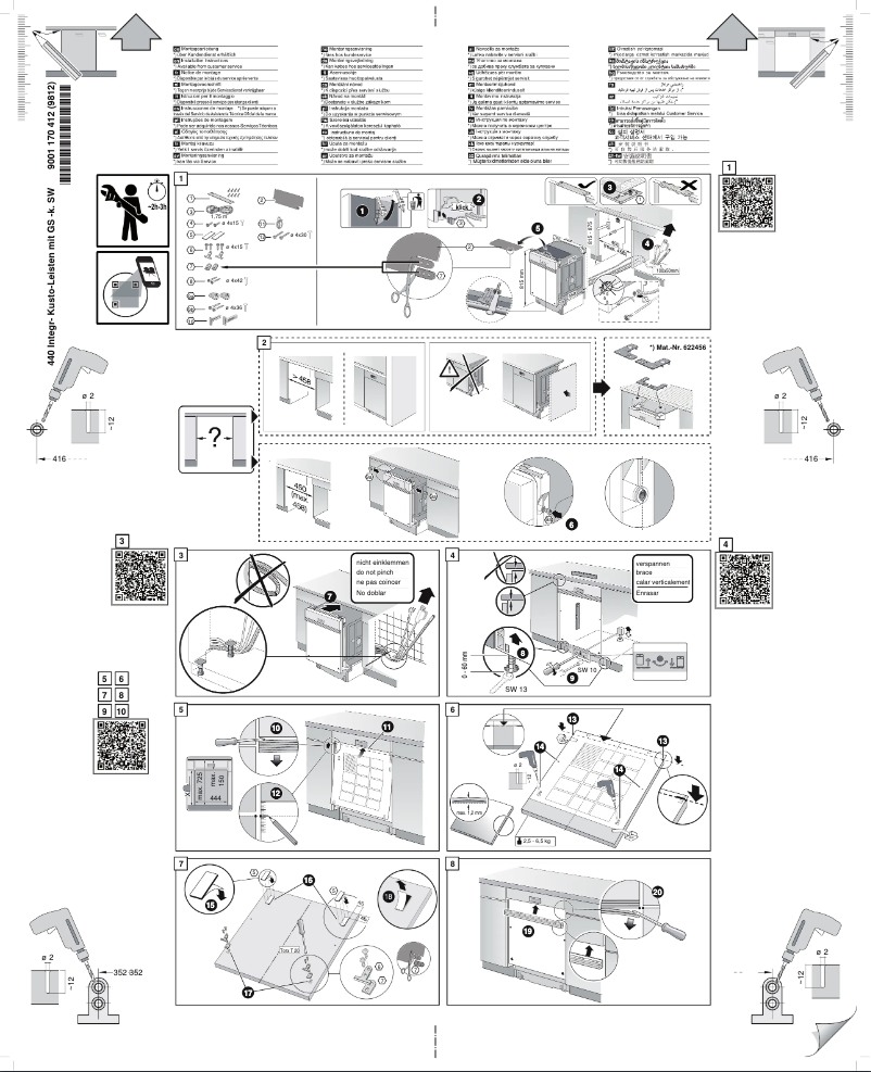 Page 1 de la notice Guide d'installation Bosch SPI46IS05E