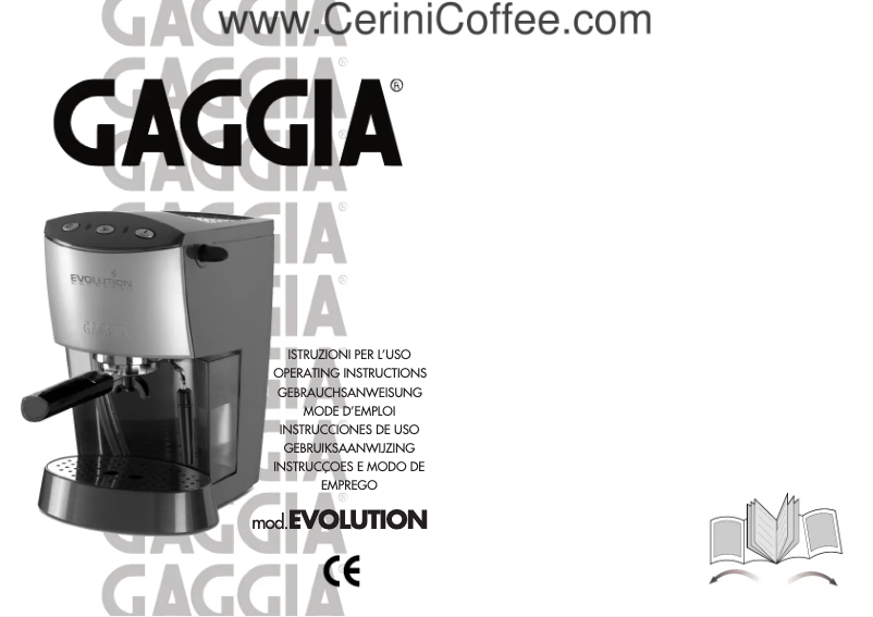 Page 1 de la notice Manuel utilisateur Philips Saeco Evolution ER 157