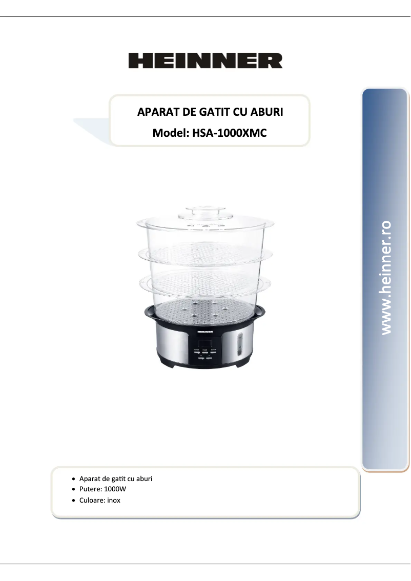 Image de la première page du manuel de l'appareil HSA-1000XMC