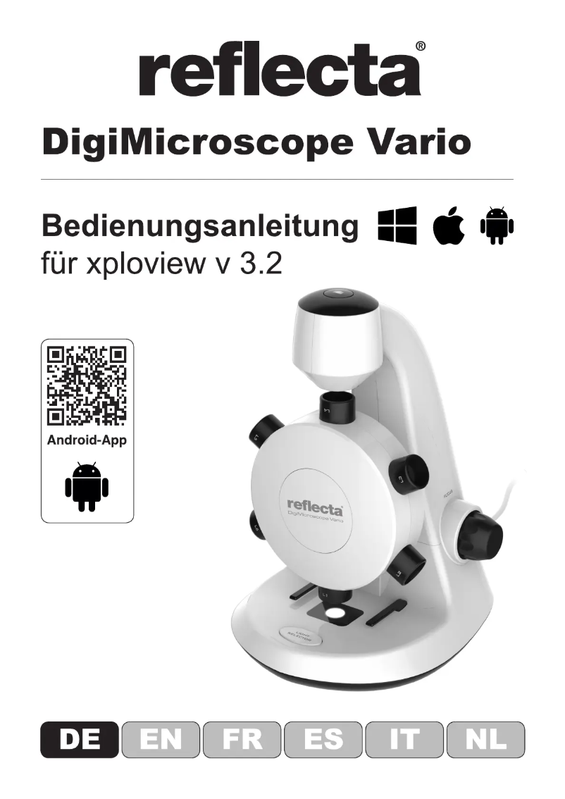 Page n°1 - Manuel utilisateur Reflecta DigiMicroscope Vario