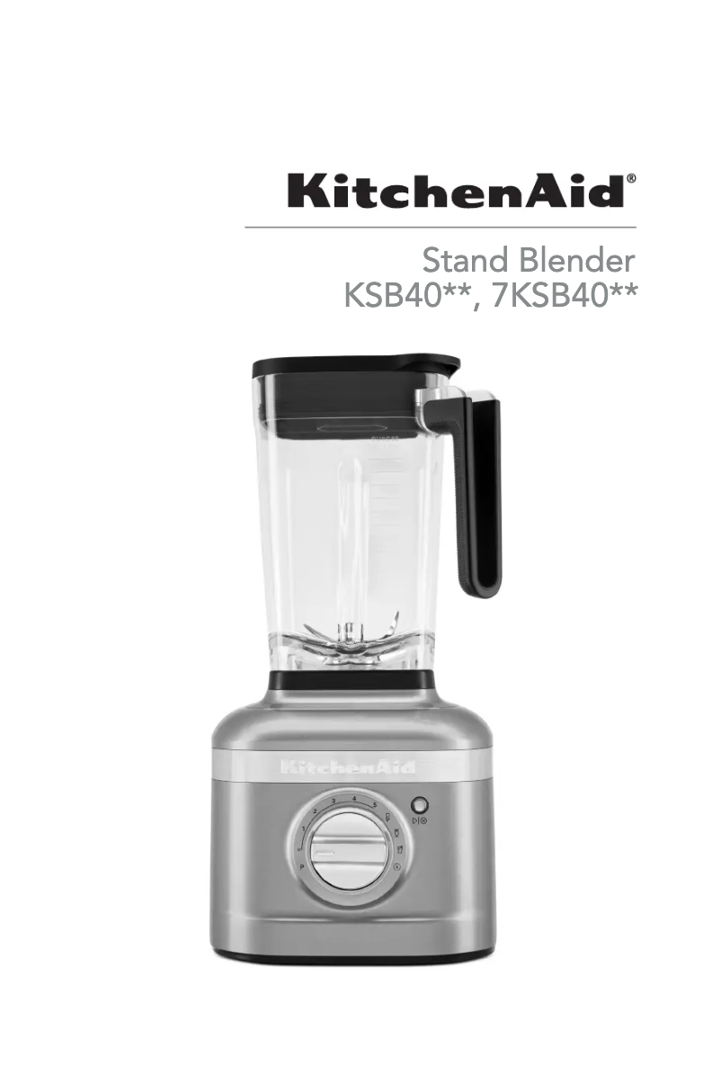 Page n°1 - Manuel utilisateur KitchenAid KSB4027