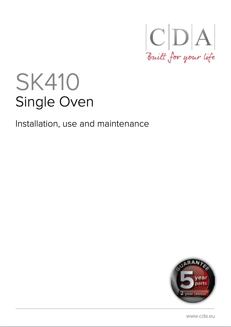 Image de la première page du manuel de l'appareil SK410SS