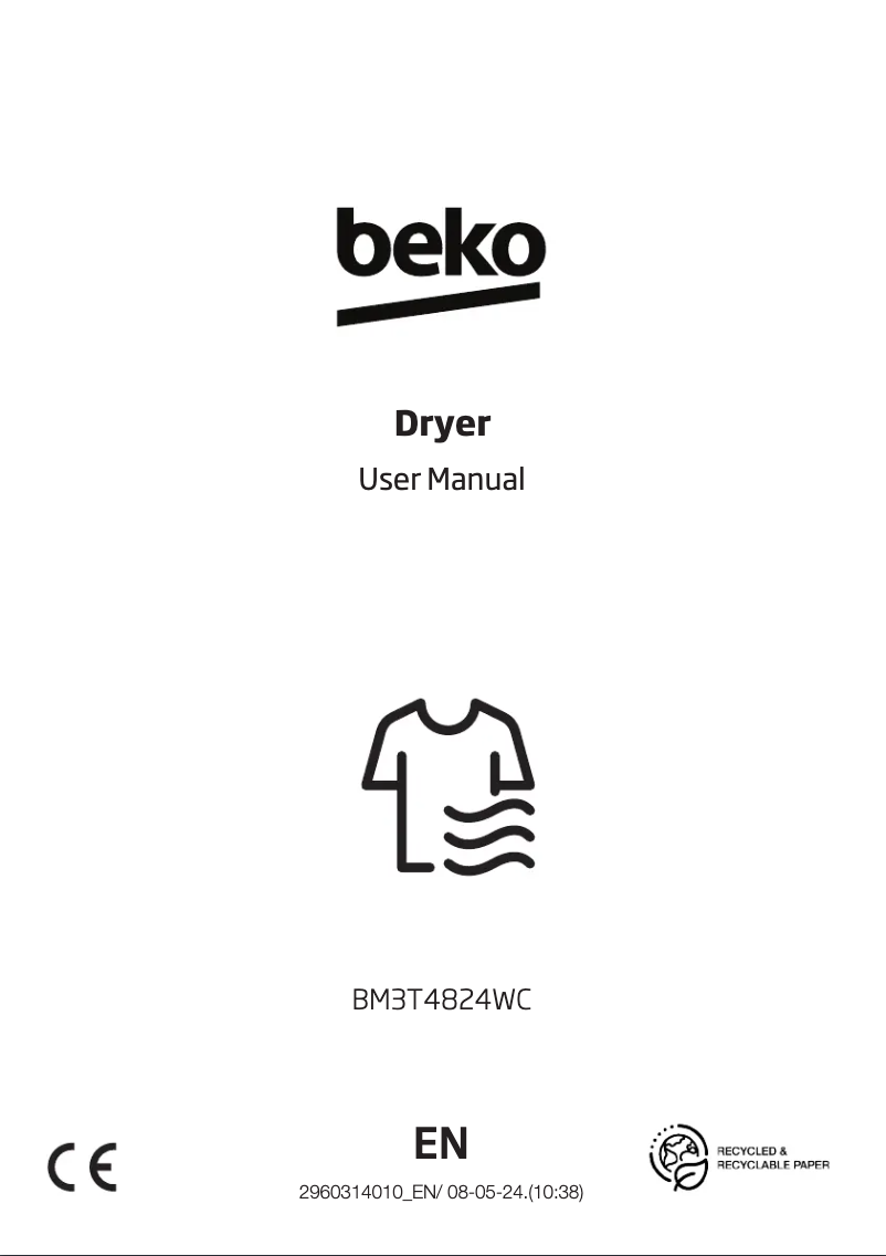 Page 1 de la notice Manuel utilisateur Beko BM3T4824WC