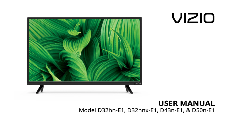 Page n°1 - Manuel utilisateur VIZIO D50n-E1