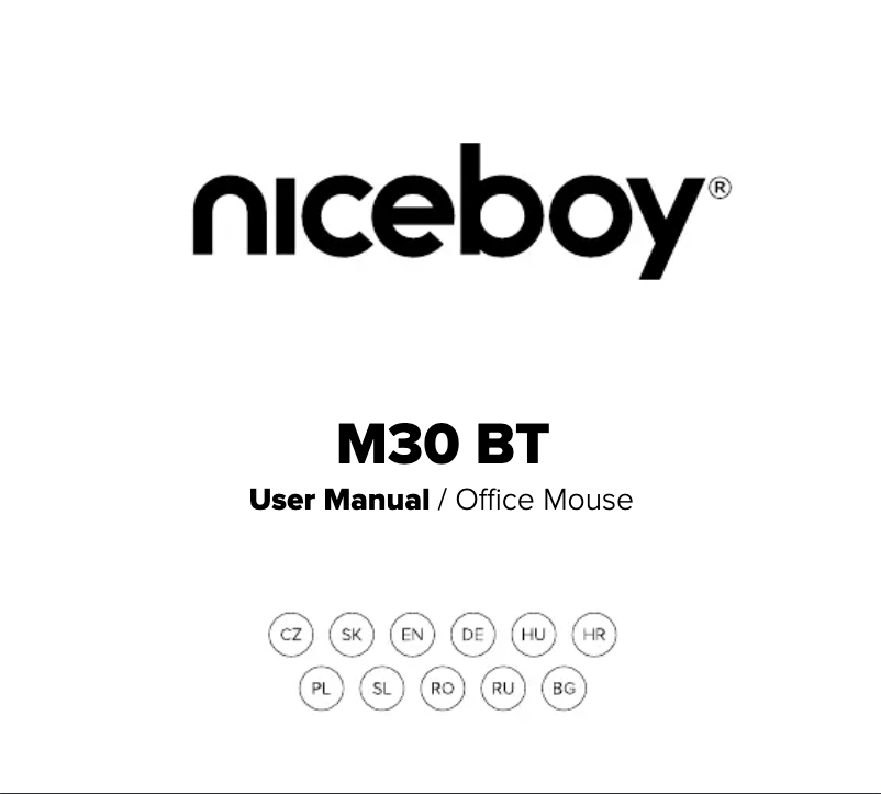 Page n°1 - Manuel utilisateur Niceboy M30 BT