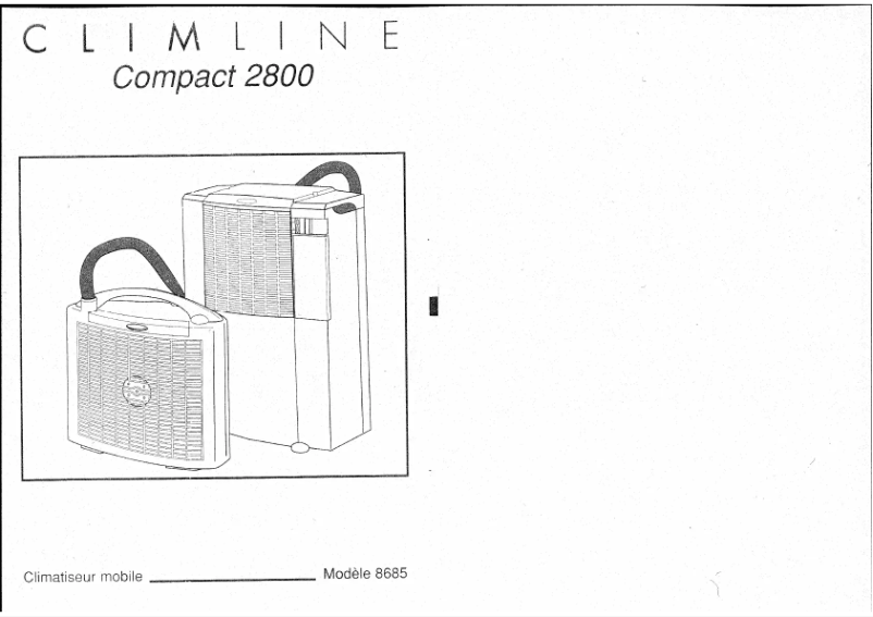 Image de la première page du manuel de l'appareil Climline Compact 2800