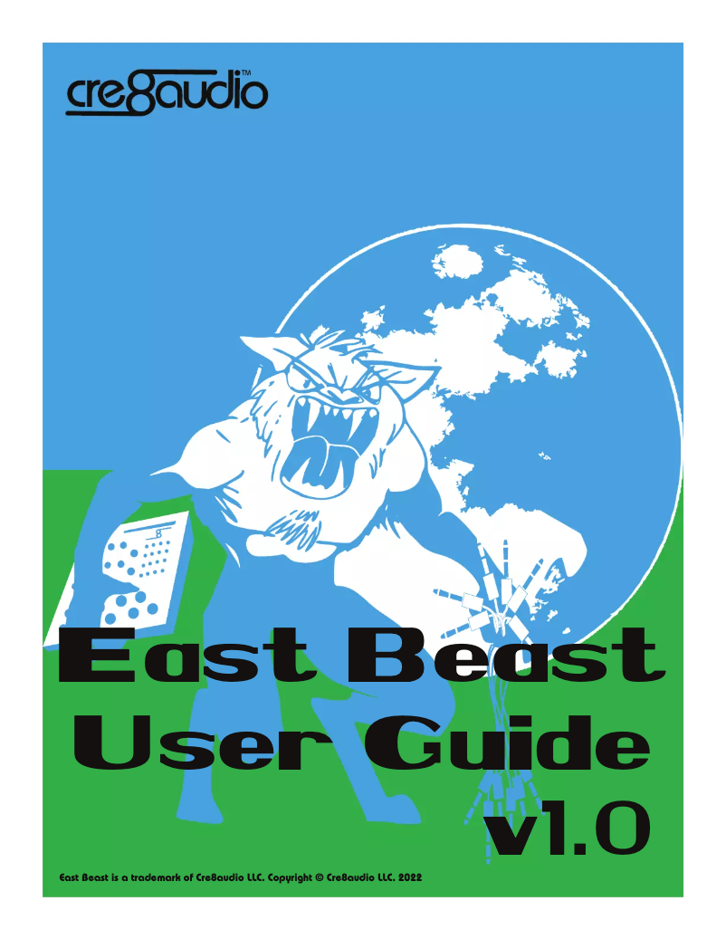 Page 1 de la notice Manuel utilisateur Cre8audio East Beast