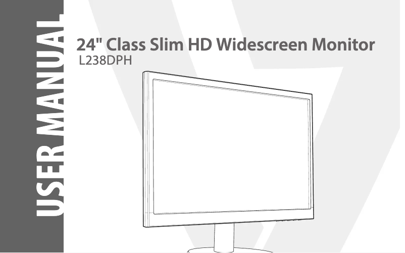 Página 1 del manual Manual de usuario V7 L238DPH-2ES