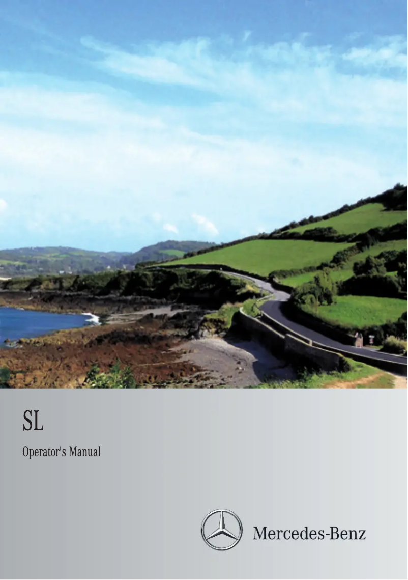 Page 1 de la notice Manuel utilisateur Mercedes-Benz SL-Class Roadster (2013)