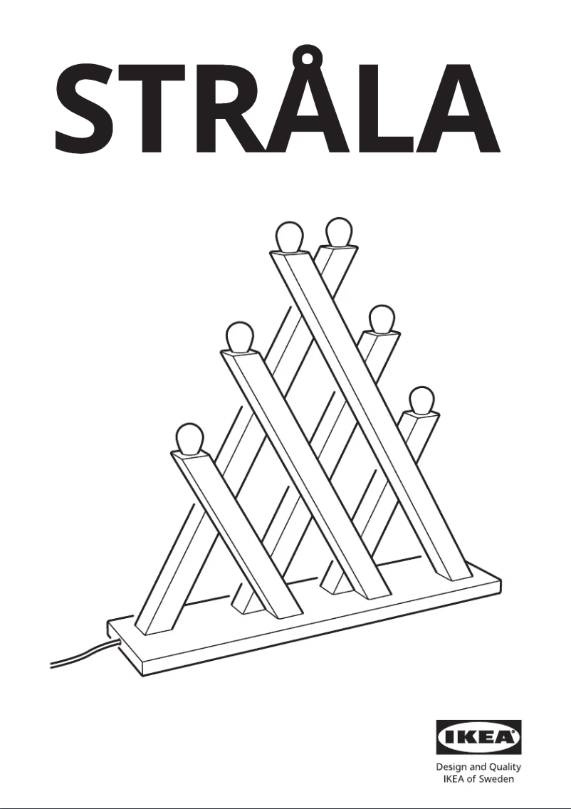 Page 1 de la notice Manuel utilisateur Ikea STRÅLA 305.828.79
