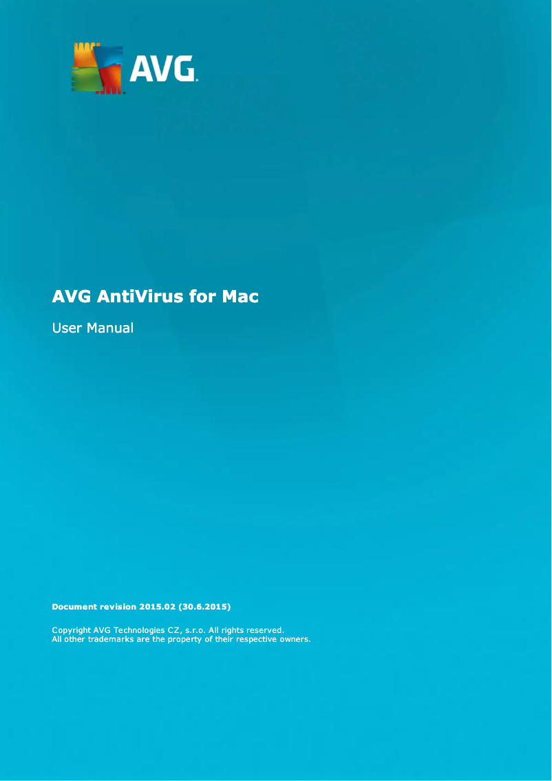 Page 1 de la notice Manuel utilisateur AVG AntiVirus for Mac (2015)