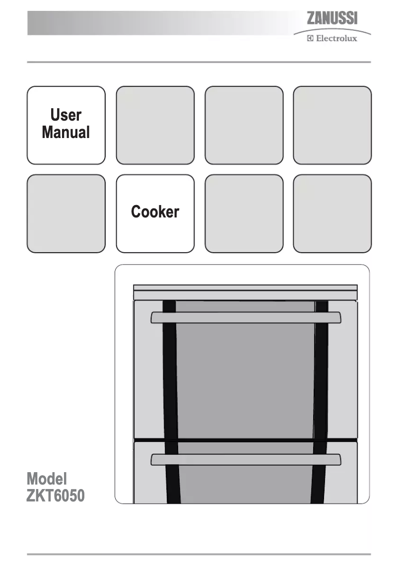 Image de la première page du manuel de l'appareil ZKT6050W