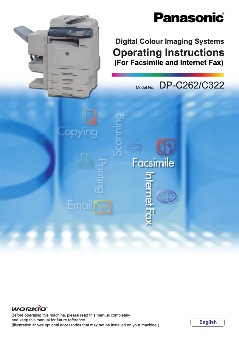 Page n°1 - Manuel utilisateur Panasonic DP-C262