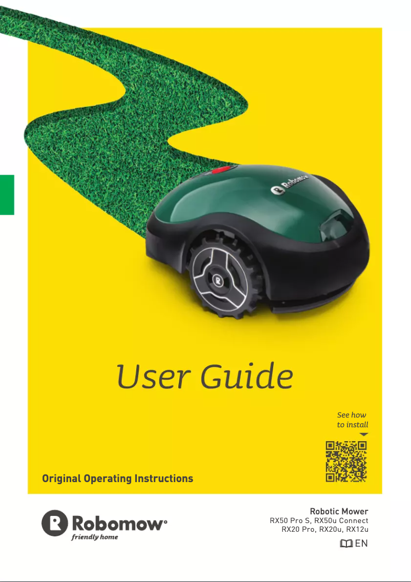 Page 1 de la notice Manuel utilisateur Robomow RX20 Pro