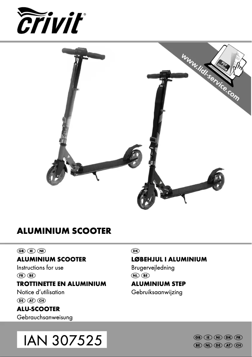 Página 1 del manual Manual de usuario Crivit IAN 307525