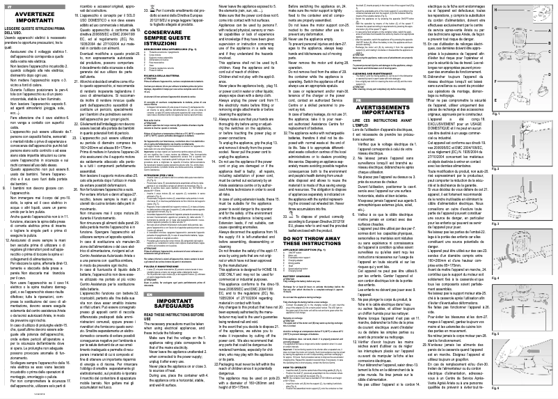 Page 1 de la notice Manuel utilisateur Ariete Mixì Purple 619