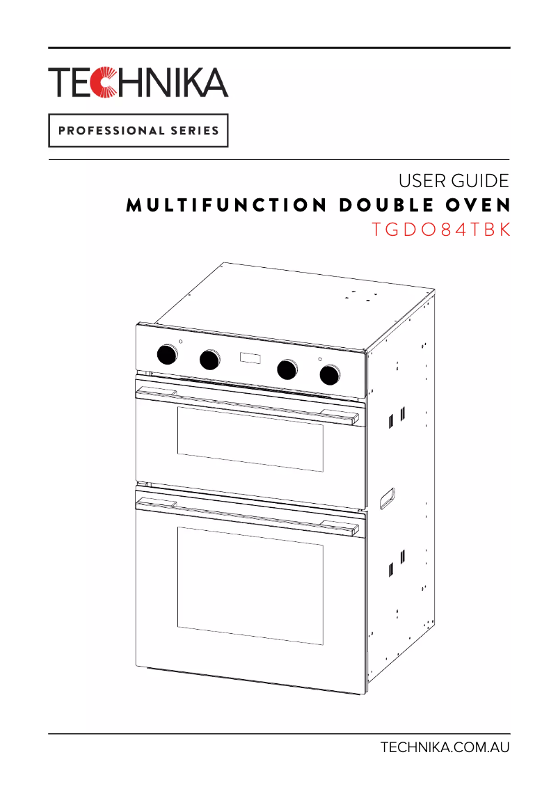 Page 1 de la notice Manuel utilisateur Technika TGDO84TBK