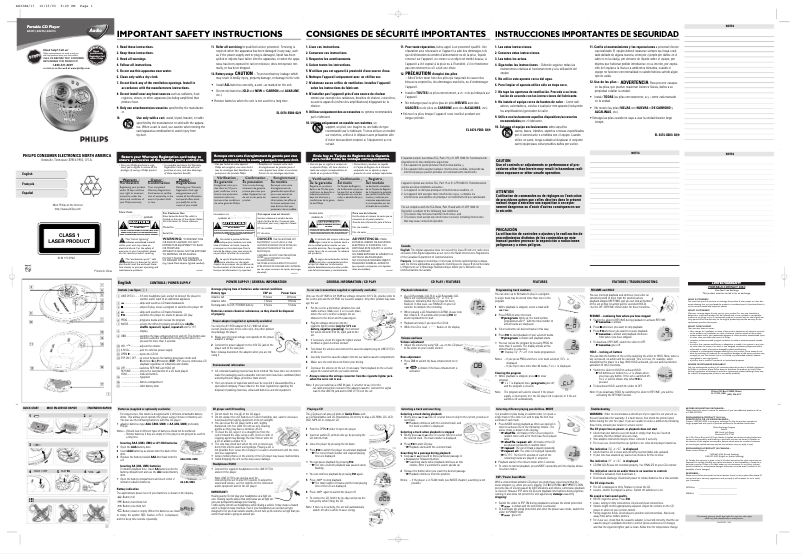 Page n°1 - Manuel utilisateur Philips AX3300
