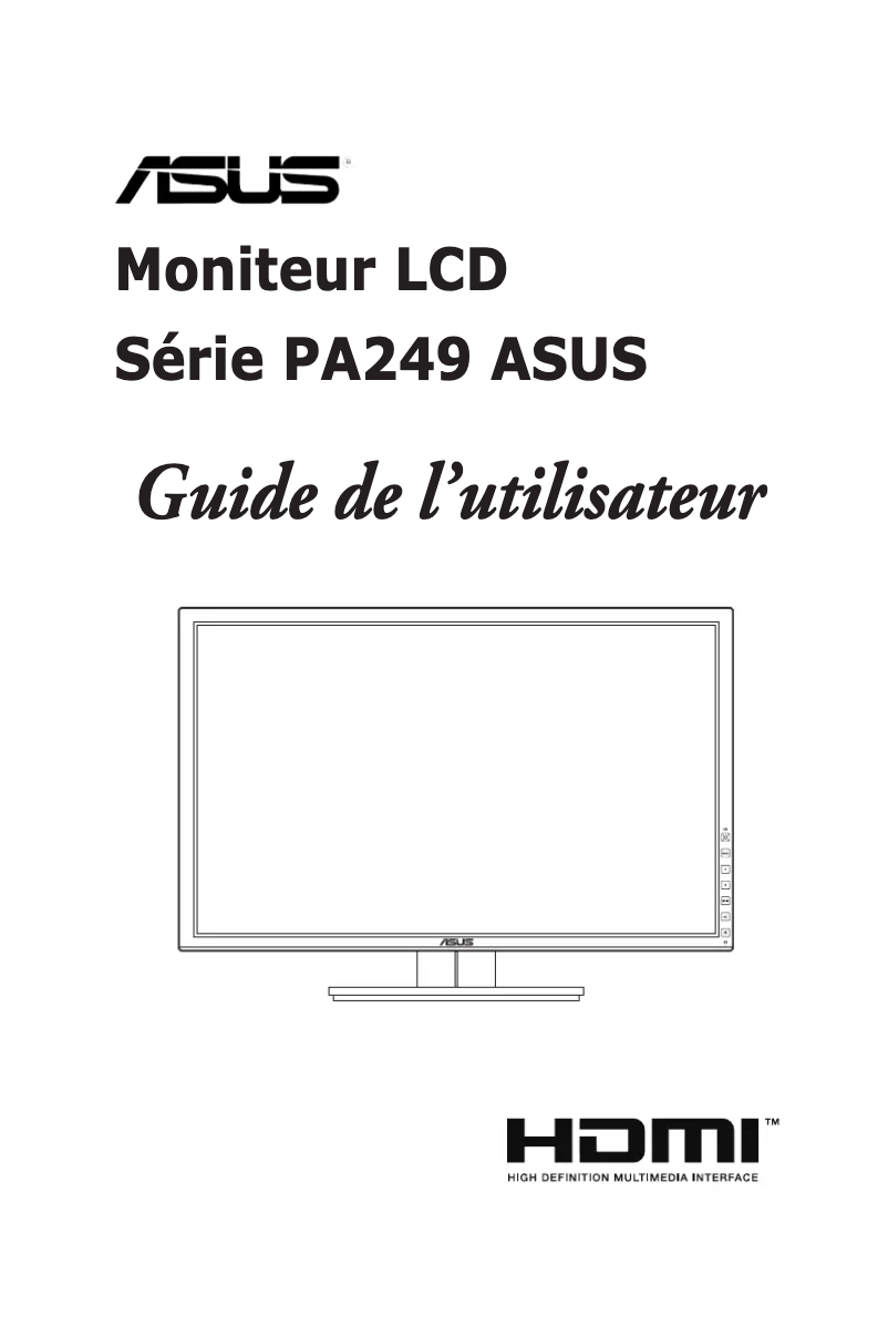 Page n°1 - Manuel utilisateur Asus ProArt PA249Q