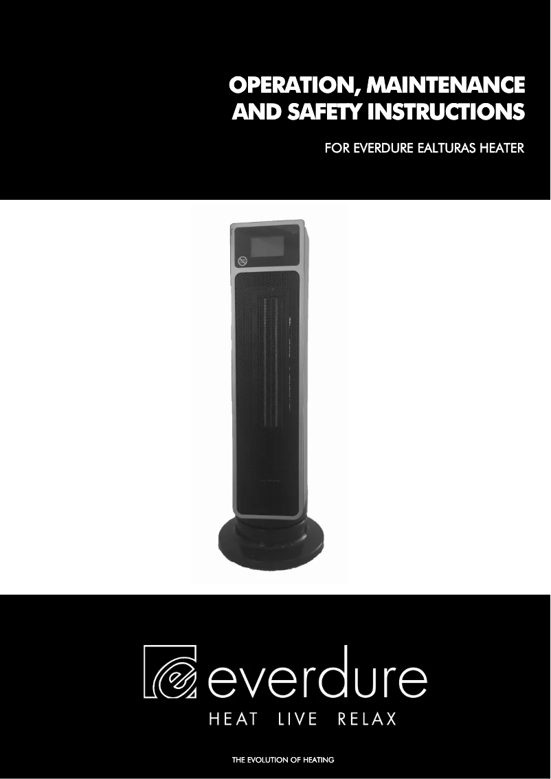 Page 1 de la notice Manuel utilisateur Everdure Ceramic Tower