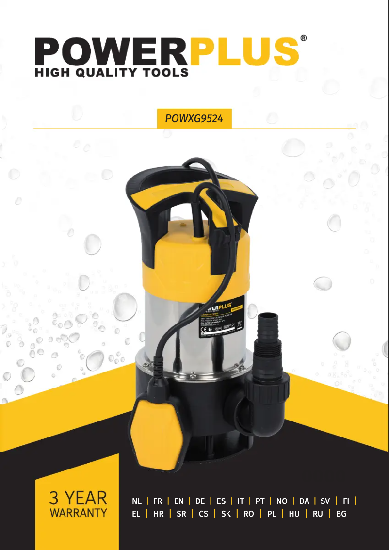 Page n°1 - Manuel utilisateur PowerPlus POWXG9524