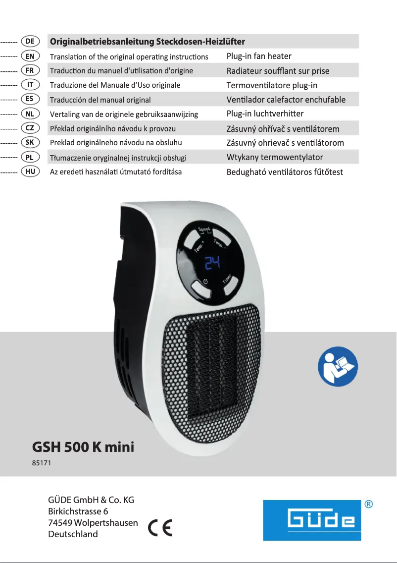 Page n°1 - Manuel utilisateur Güde GSH 500 K mini