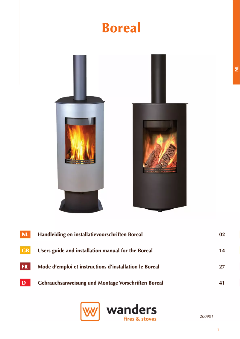 Page 1 de la notice Manuel utilisateur Wanders Boreal