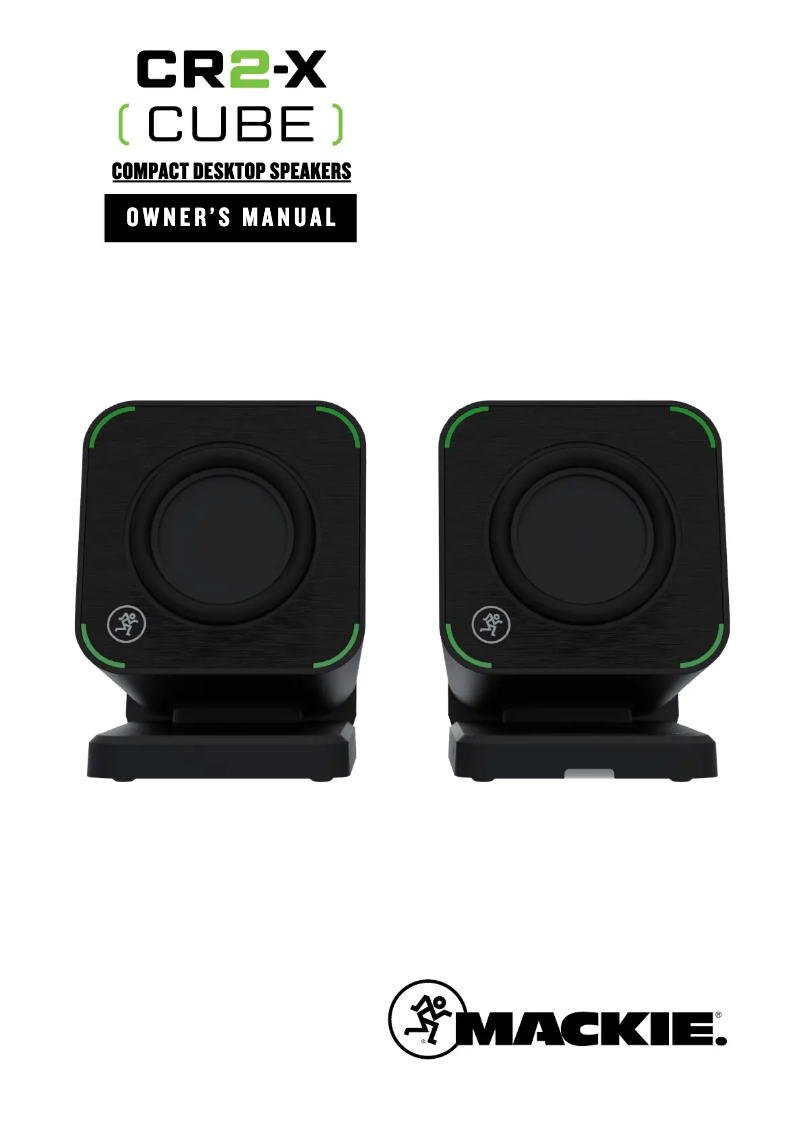 Page 1 de la notice Manuel utilisateur Mackie CR2-X CUBE