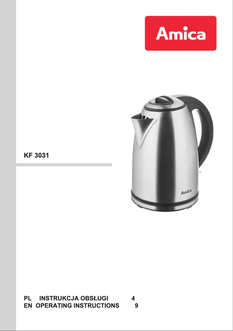 Page n°1 - Manuel utilisateur Amica KF3031