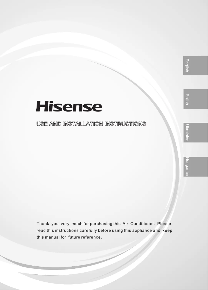 Page 1 de la notice Manuel utilisateur Hisense TG35LE0BG