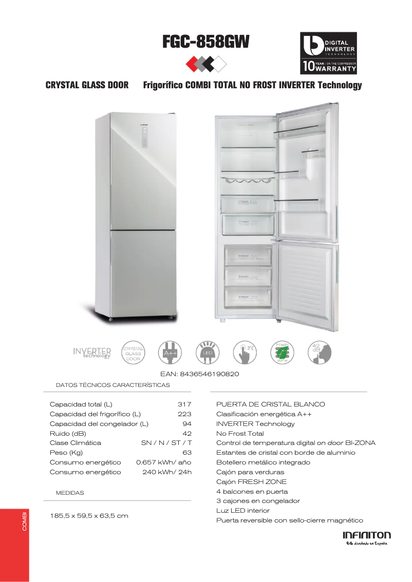 Image de la première page du manuel de l'appareil FGC-858GW