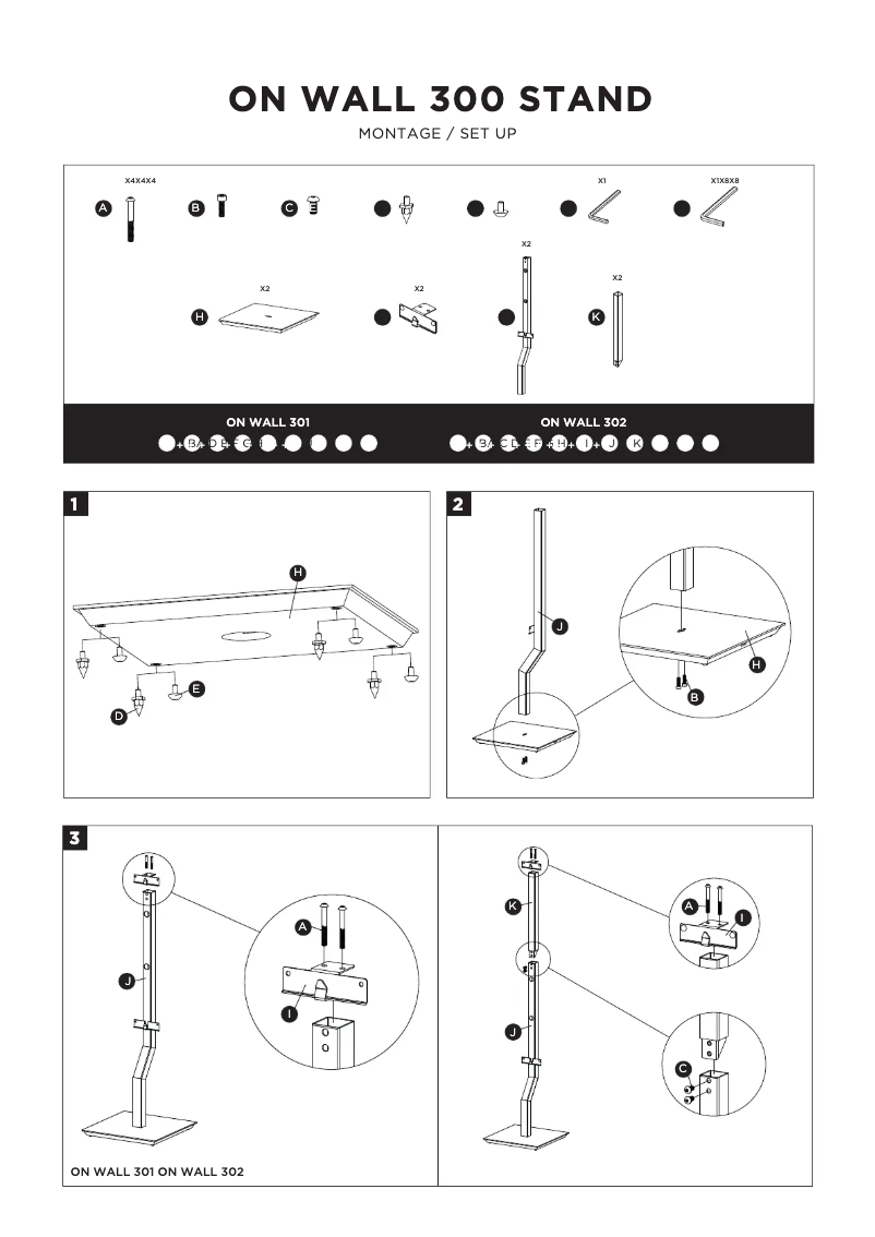 Página 1 del manual Manual de usuario Focal On Wall 302 Stand