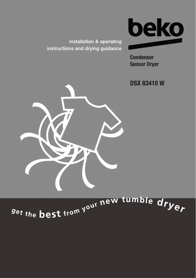 Page 1 de la notice Manuel utilisateur Beko DSX83410