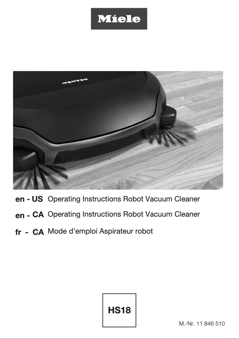 Page n°1 - Manuel utilisateur Miele Scout RX3 Runner