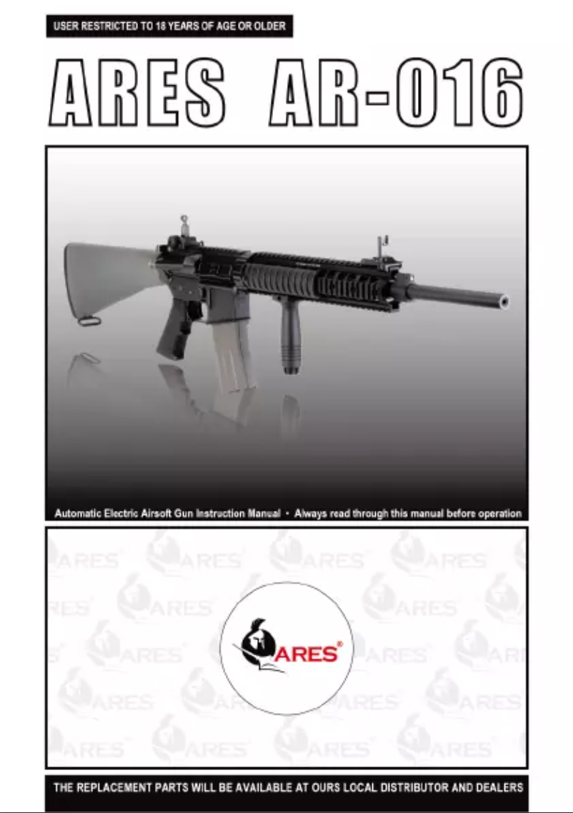 Page n°1 - Manuel utilisateur Ares AR-016
