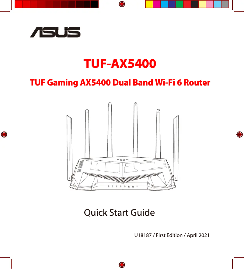 Page 1 de la notice Manuel utilisateur Asus TUF Gaming TUF-AX5400