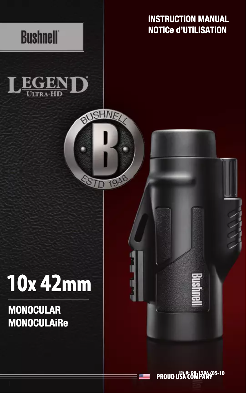 Page n°1 - Manuel utilisateur Bushnell Legend Ultra HD