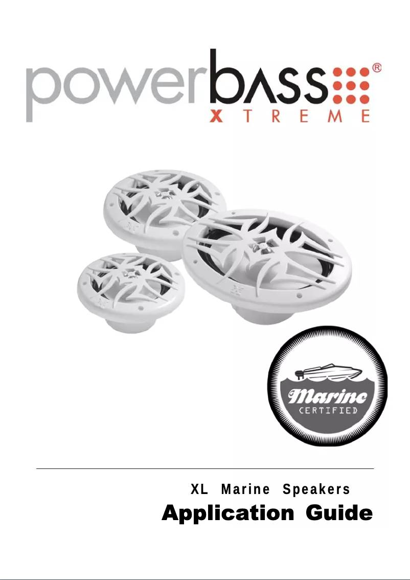 Page n°1 - Manuel utilisateur PowerBass Xtreme XL-652M