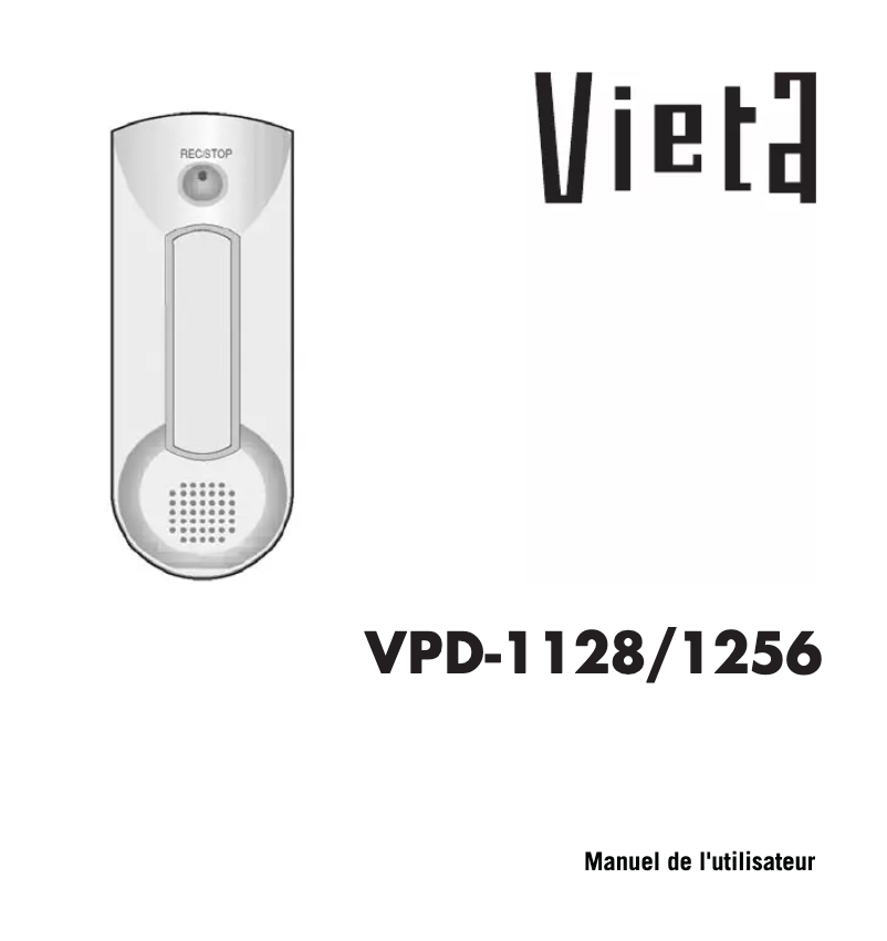 Page n°1 - Manuel utilisateur Vieta VPD-1256