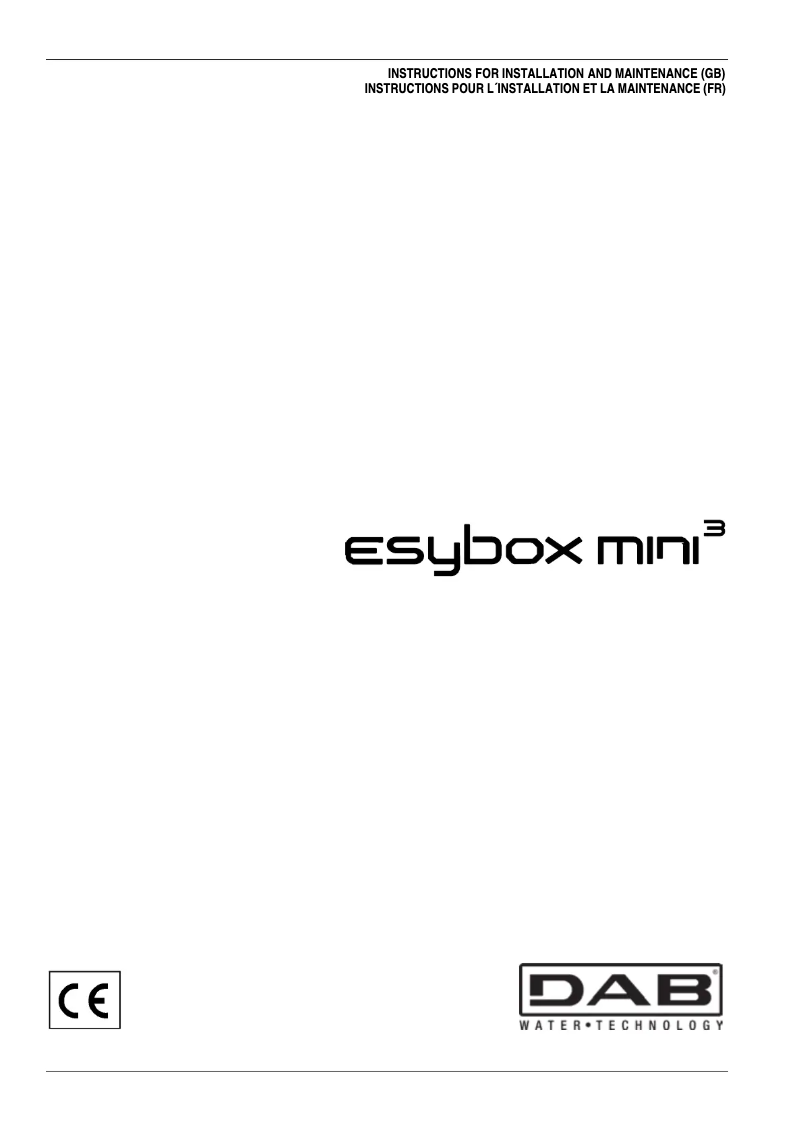 Página 1 del manual Manual de usuario DAB Esybox Mini 3