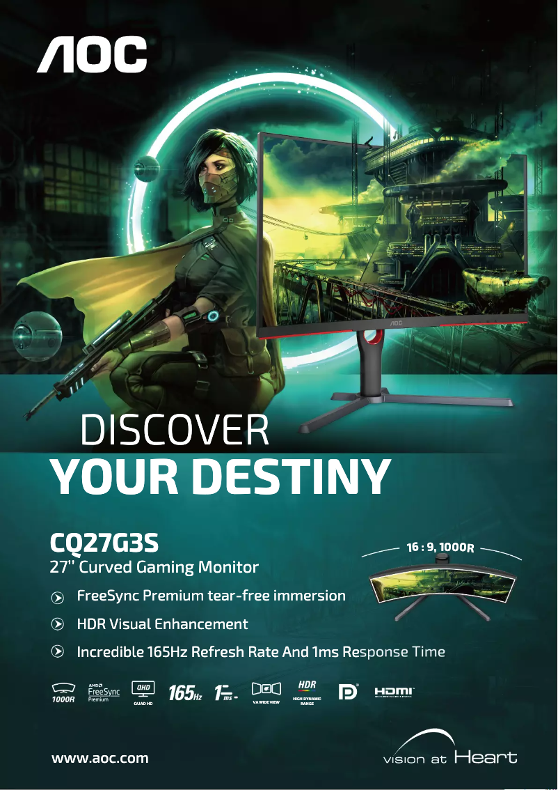 Page n°1 - Brochure AOC CQ27G3S