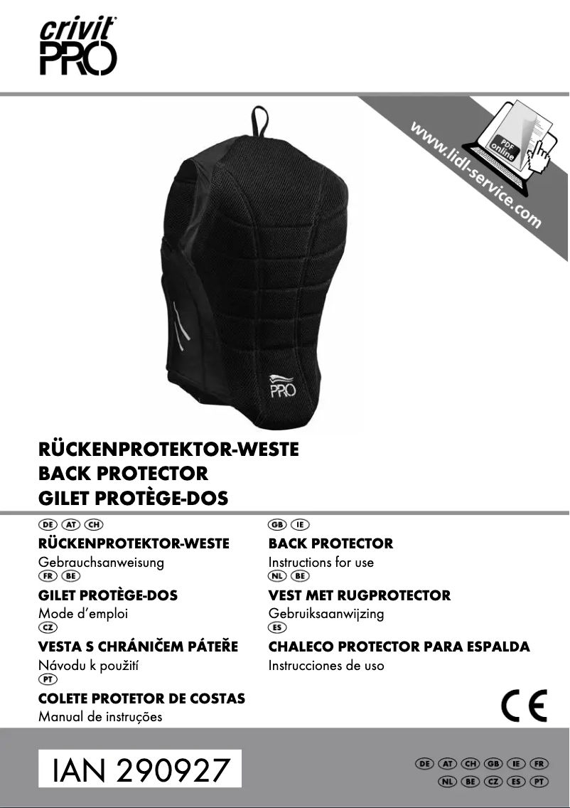 Page n°1 - Manuel utilisateur Crivit IAN 290927