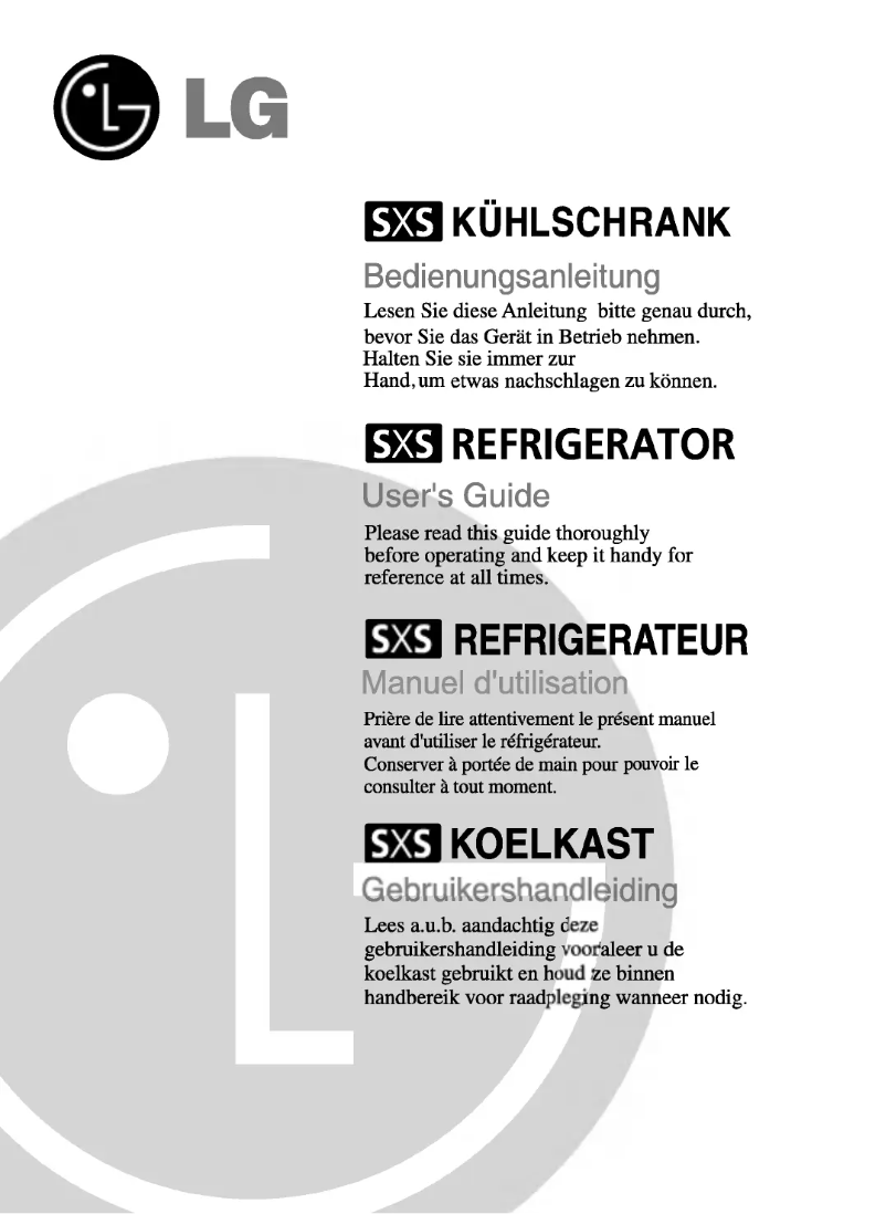 Página 1 del manual Manual de usuario LG GR-L197CLQA