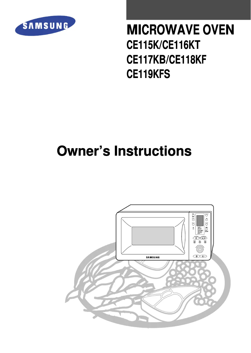 Página 1 del manual Manual de usuario Samsung CE117KB